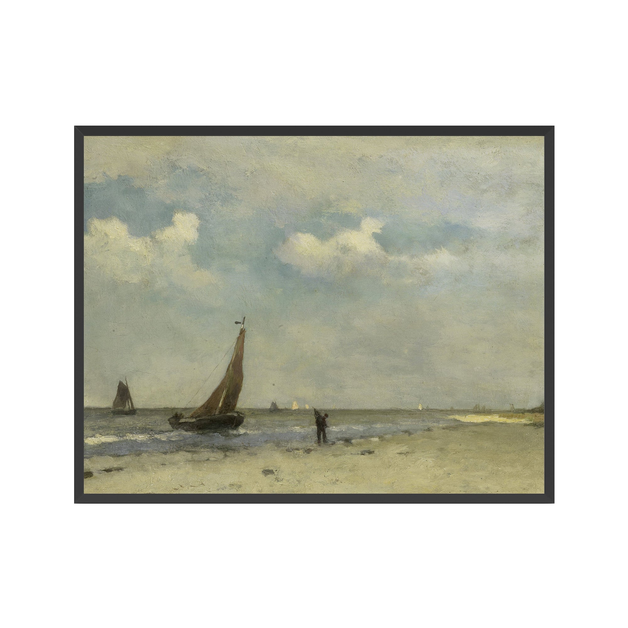 Sailboats Along the Shore