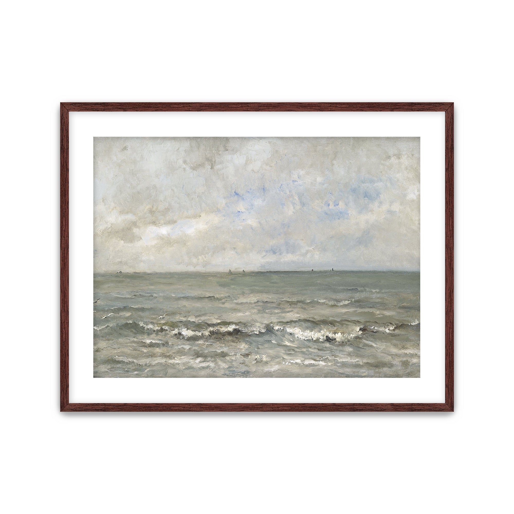 Grey Sea with Distant Sails
