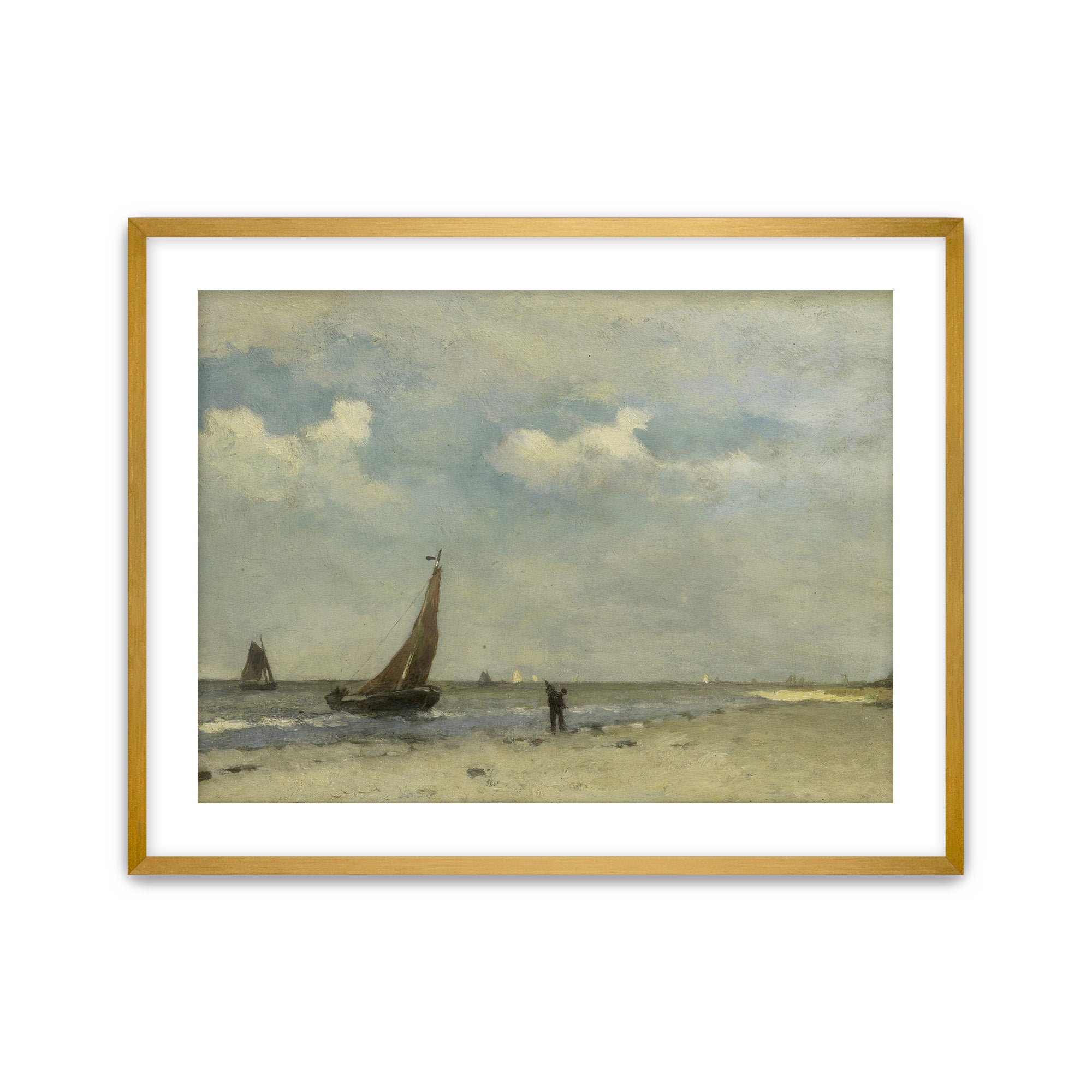 Sailboats Along the Shore