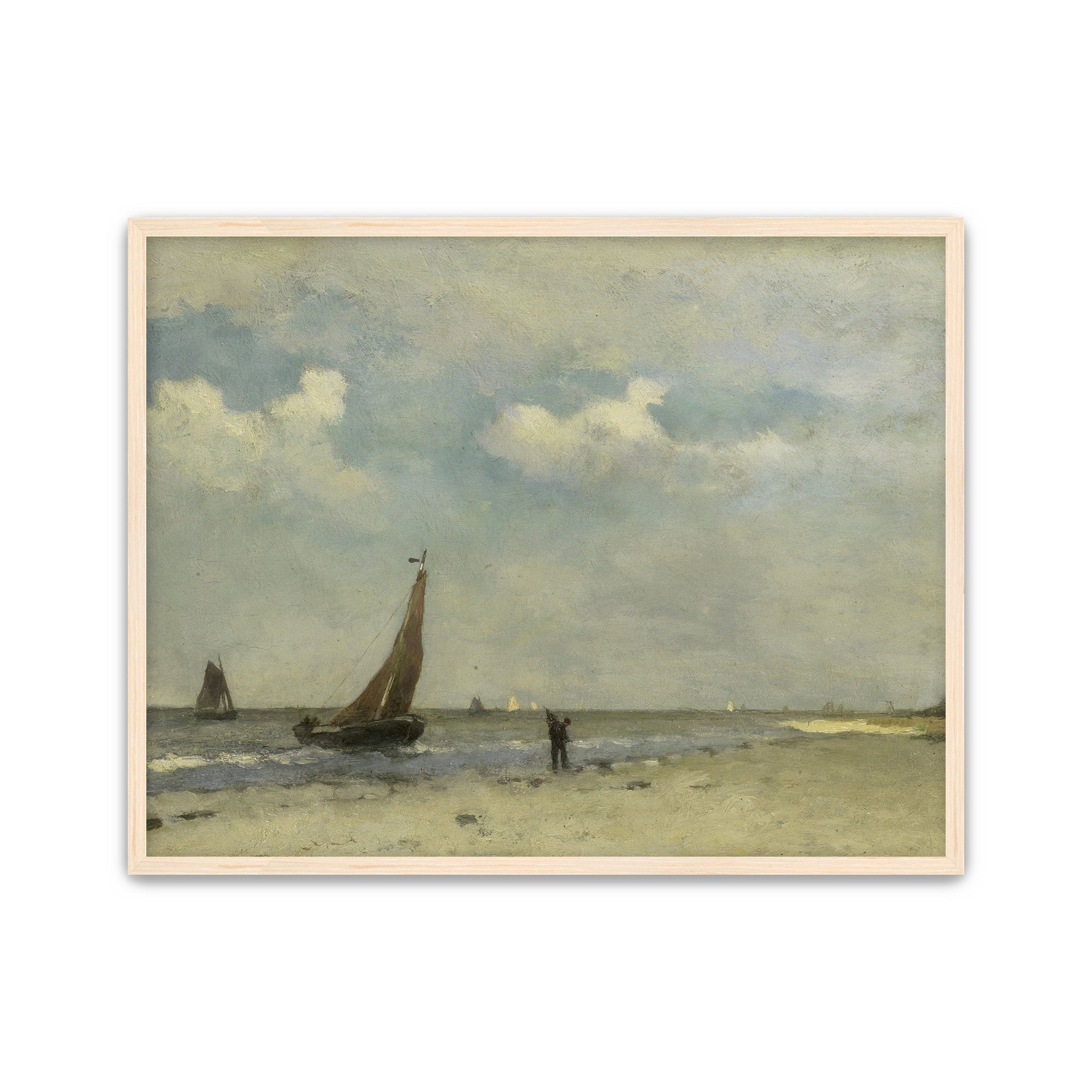 Sailboats Along the Shore