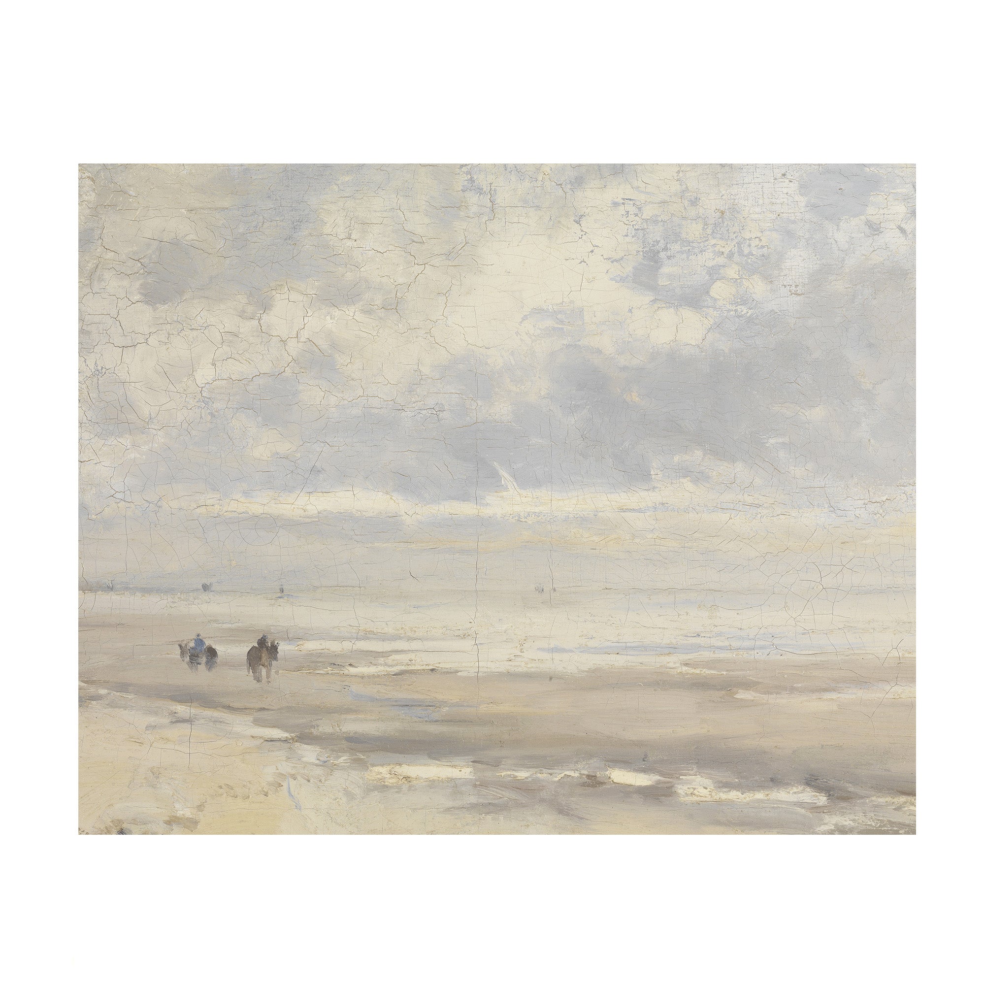 Figures on a Misty Shore