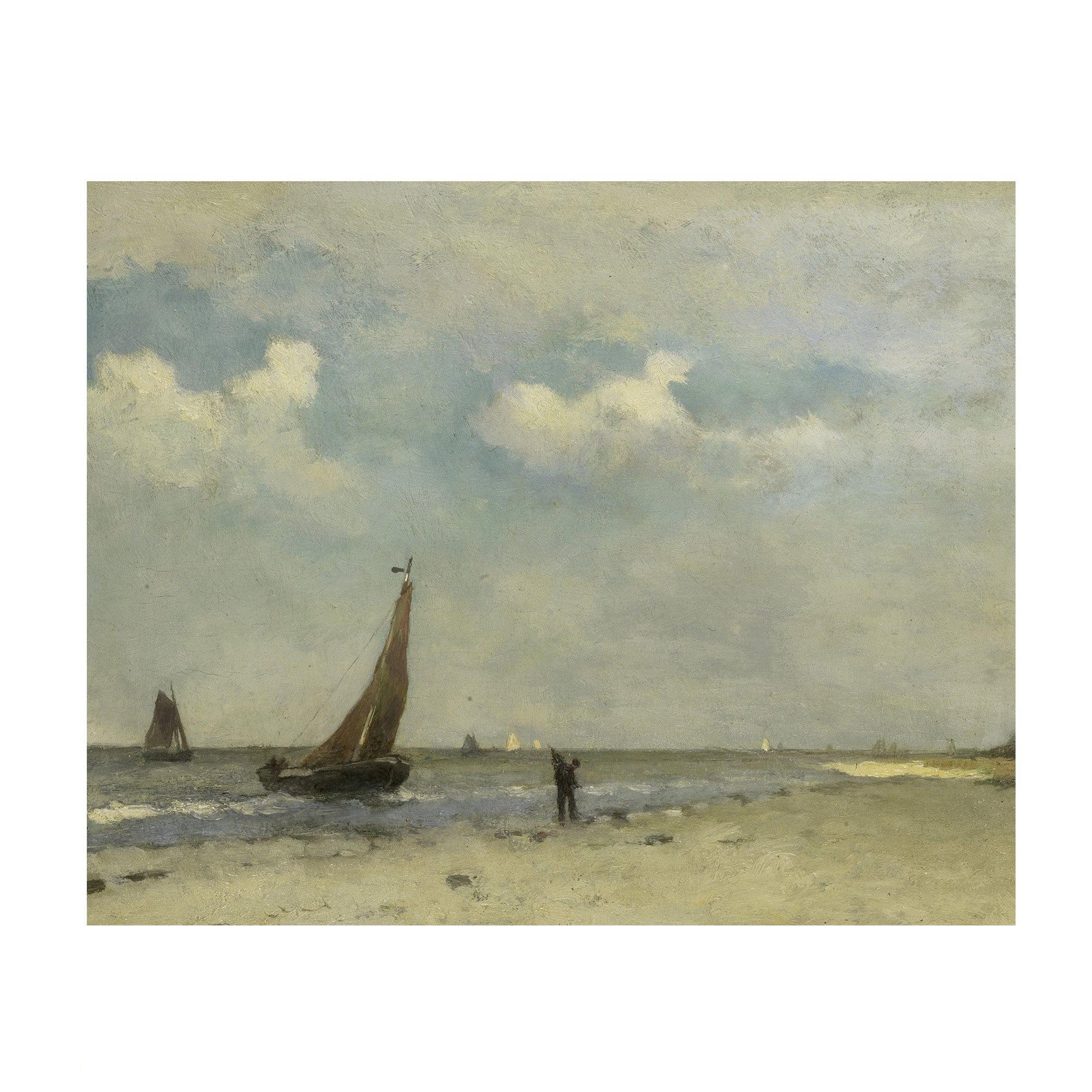 Sailboats Along the Shore