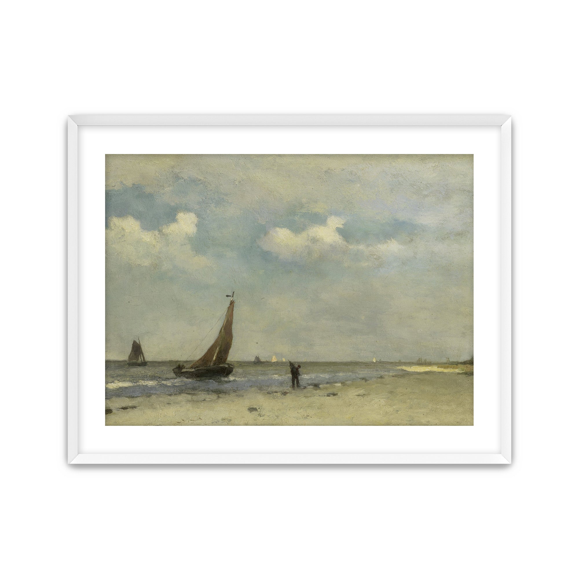 Sailboats Along the Shore