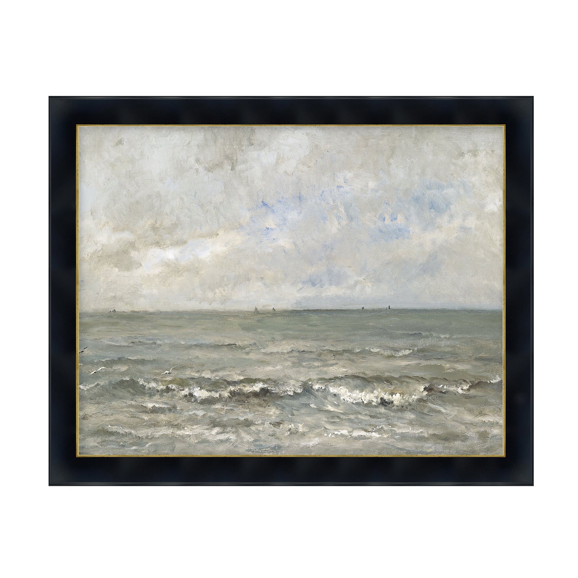 Grey Sea with Distant Sails
