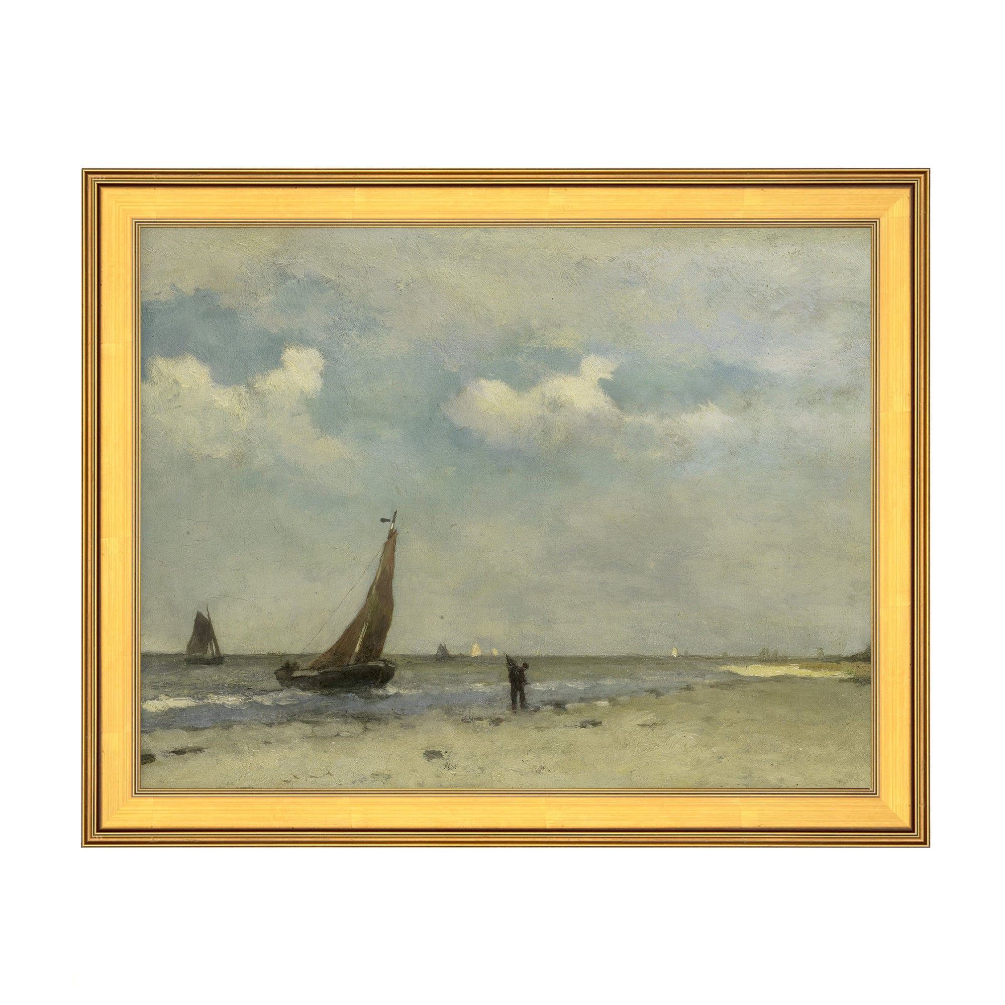 Sailboats Along the Shore