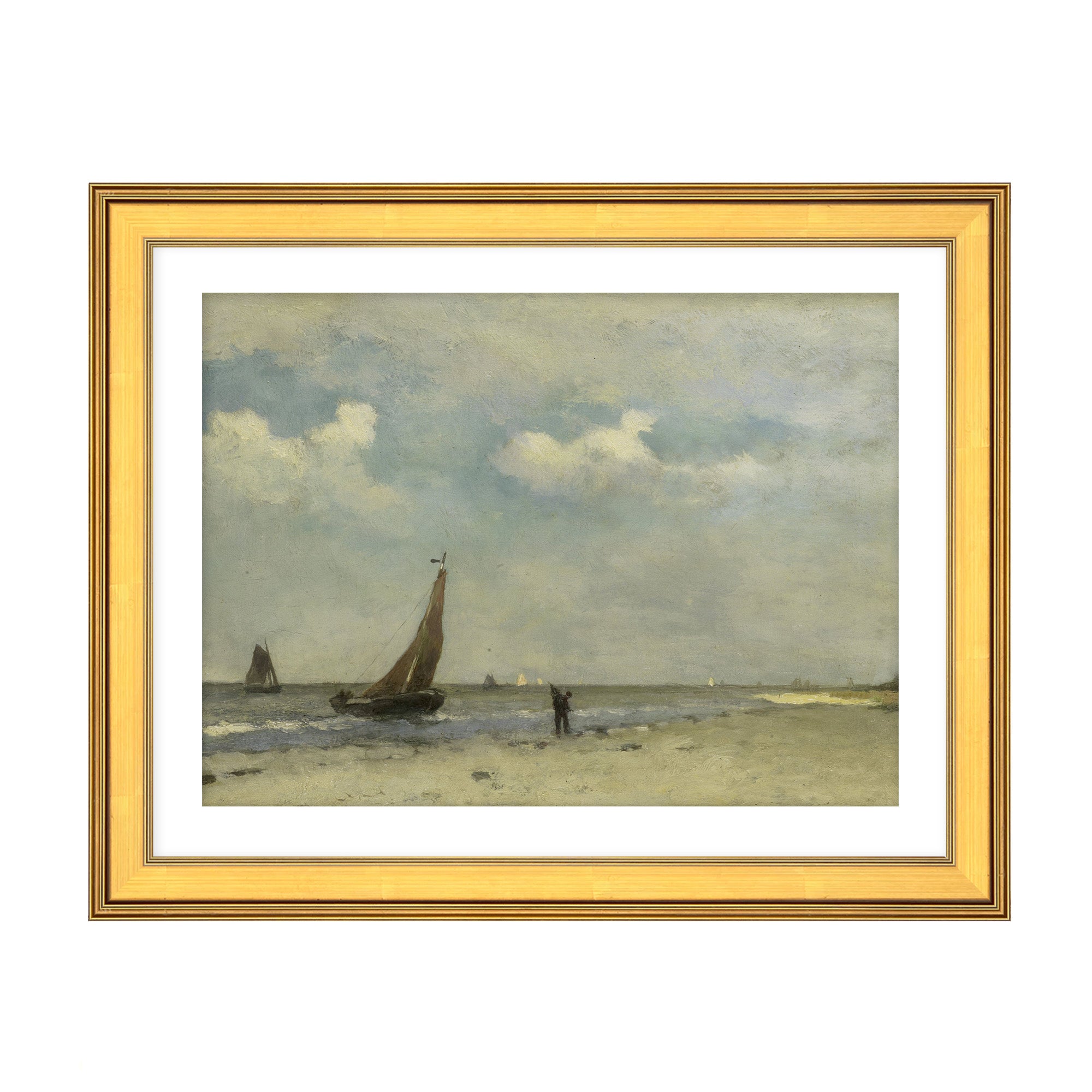 Sailboats Along the Shore
