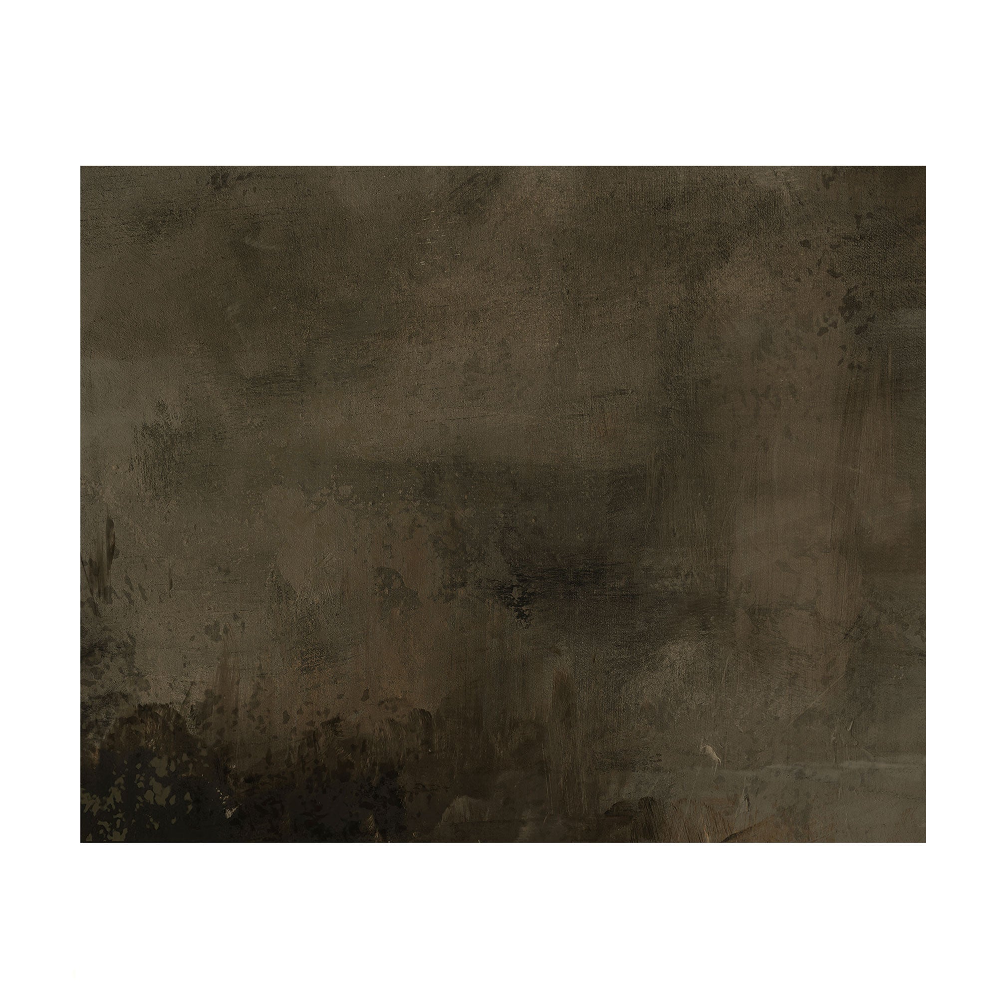 Ember Fade – Original Warm Brown Abstract Unframed Print