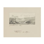 Terrain Study 2- Vintage Landscape Sketch