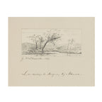 Terrain Study 1 - Vintage Landscape Sketch Print
