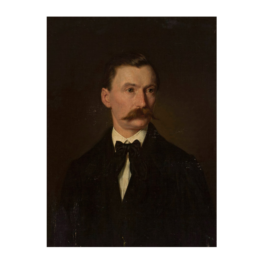 Quiet Gentleman - Vintage Portrait Painting