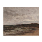 Shoreline Under Heavy Skies