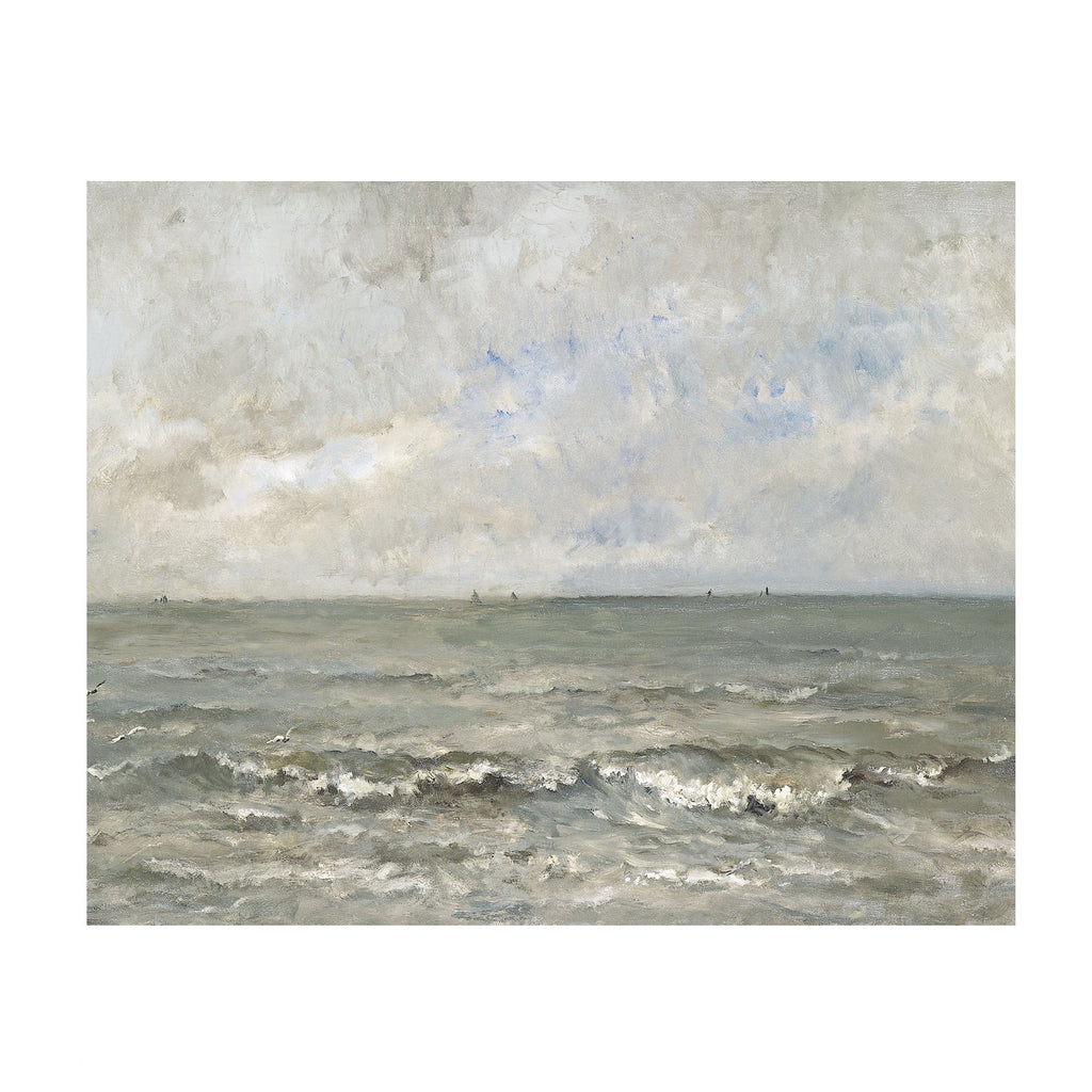 Grey Sea with Distant Sails
