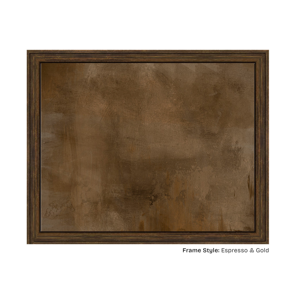 Burnished Horizon - Original Golden Brown Abstract
