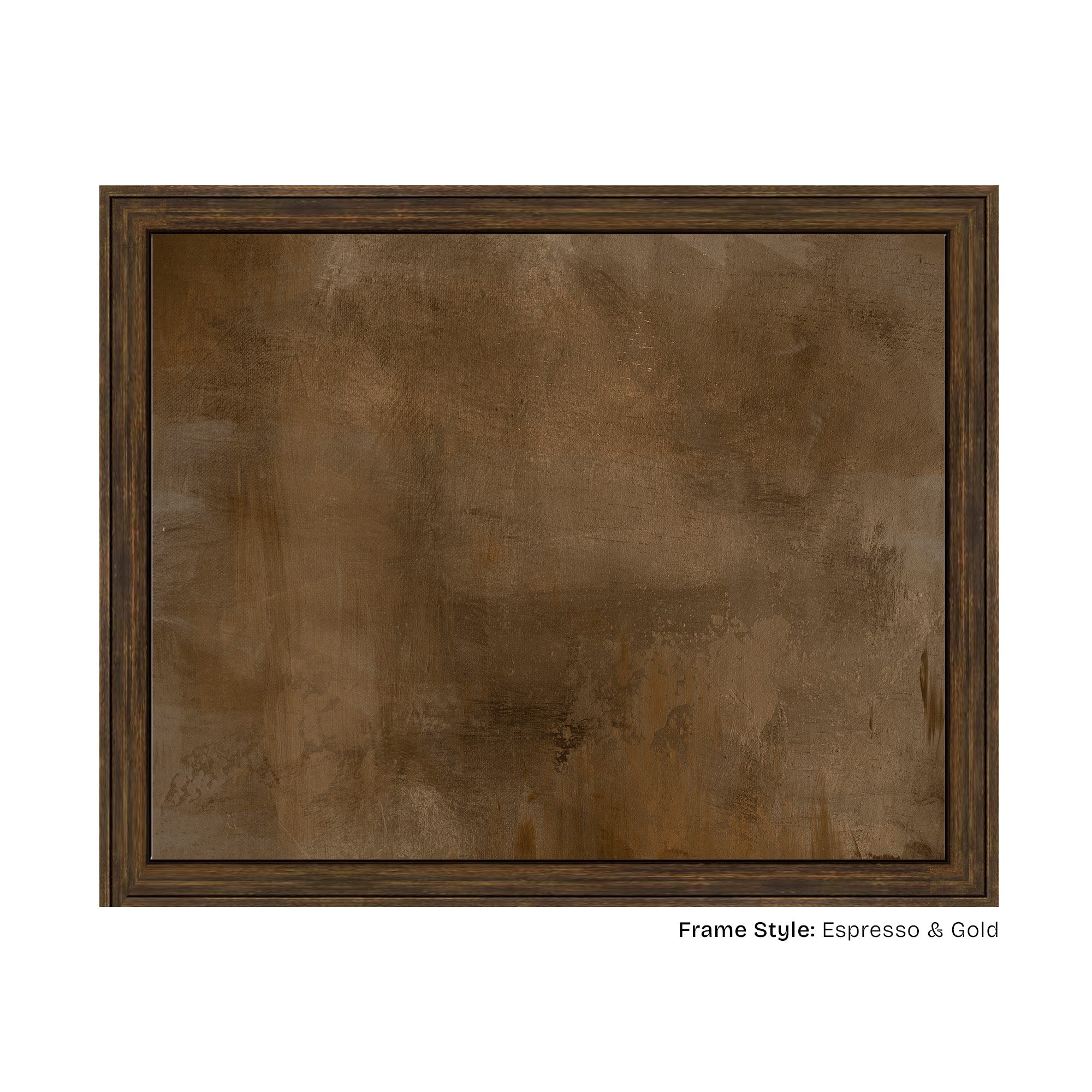 Burnished Horizon - Original Golden Brown Abstract