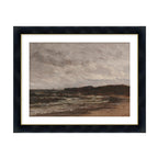Shoreline Under Heavy Skies