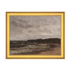 Shoreline Under Heavy Skies