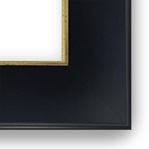 Wide Black w/ Gold Inlay