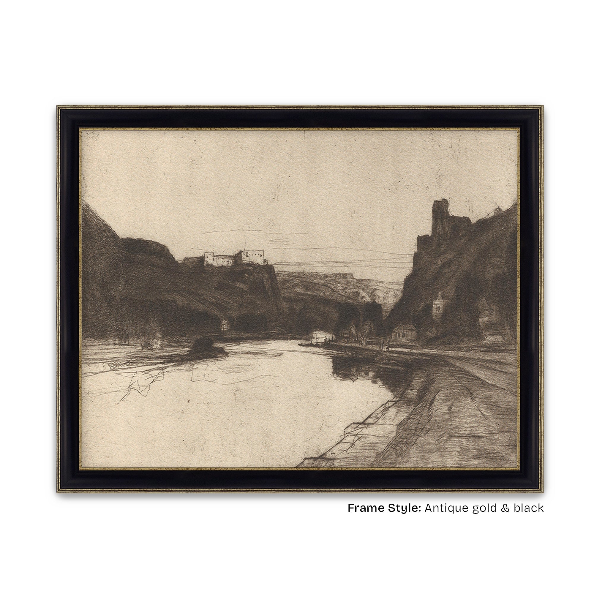 Antique Gold & Black