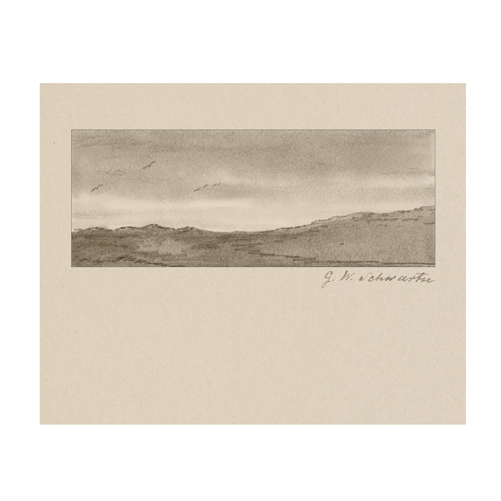 Quiet Horizon 2 - Vintage Seascape Study
