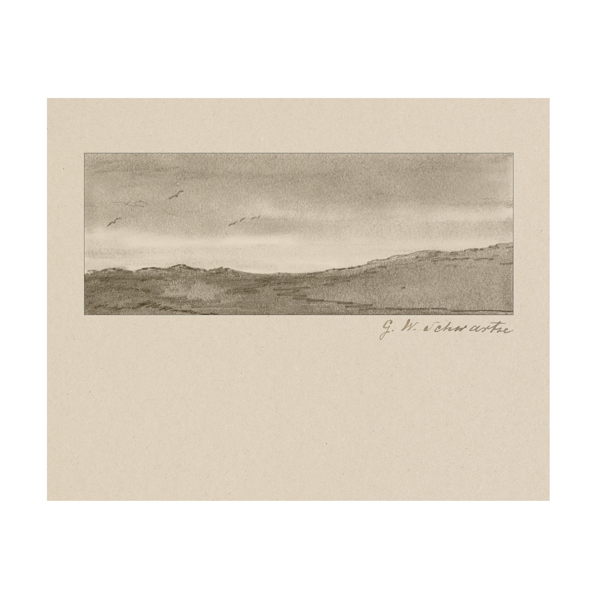 Quiet Horizon 2 - Vintage Seascape Study