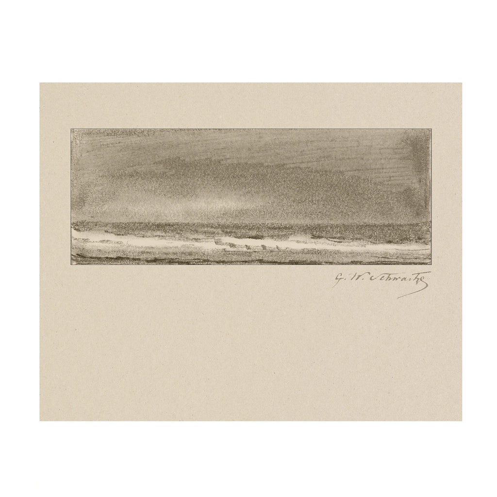 Quiet Horizon 3 - Vintage Seascape Study