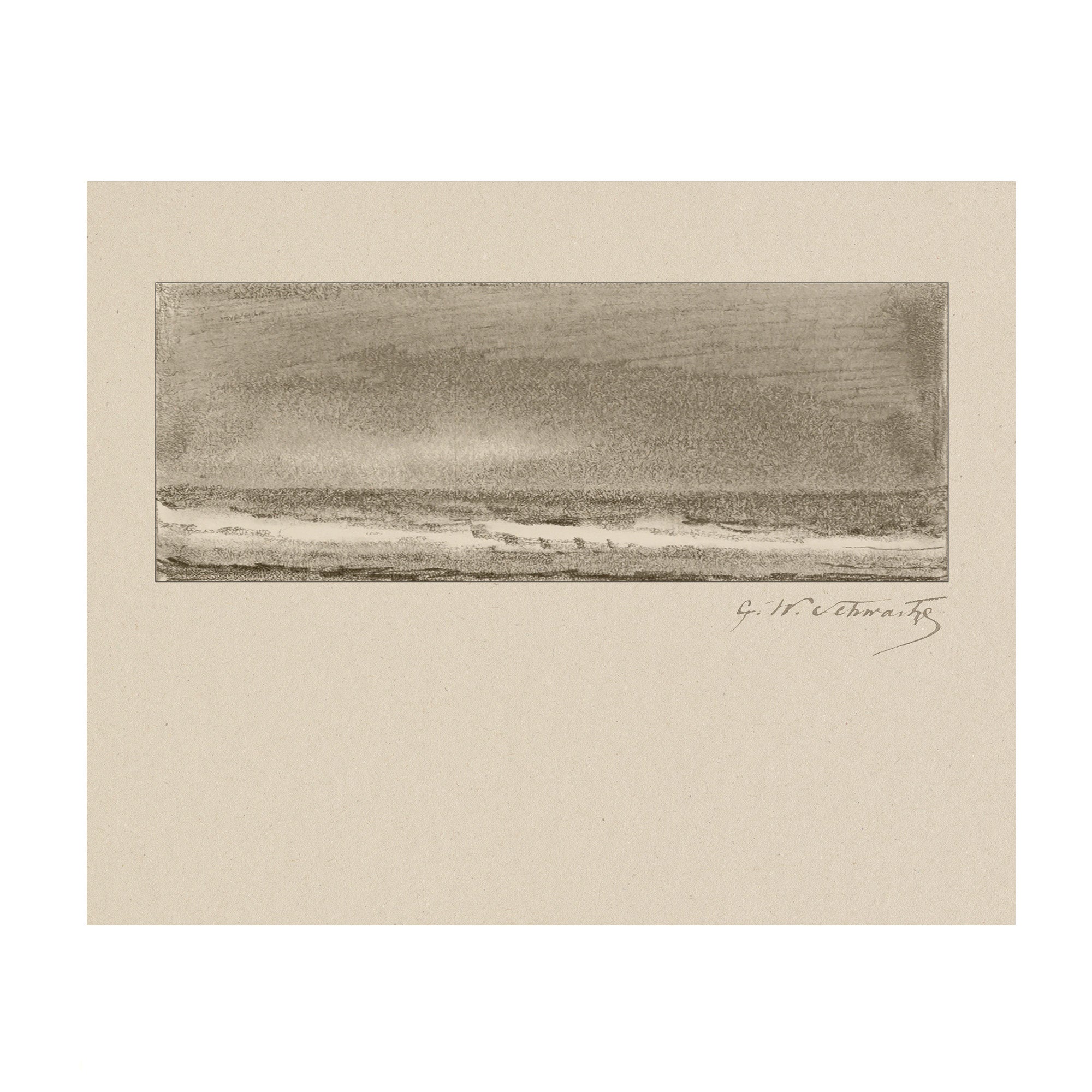 Quiet Horizon 3 - Vintage Seascape Study