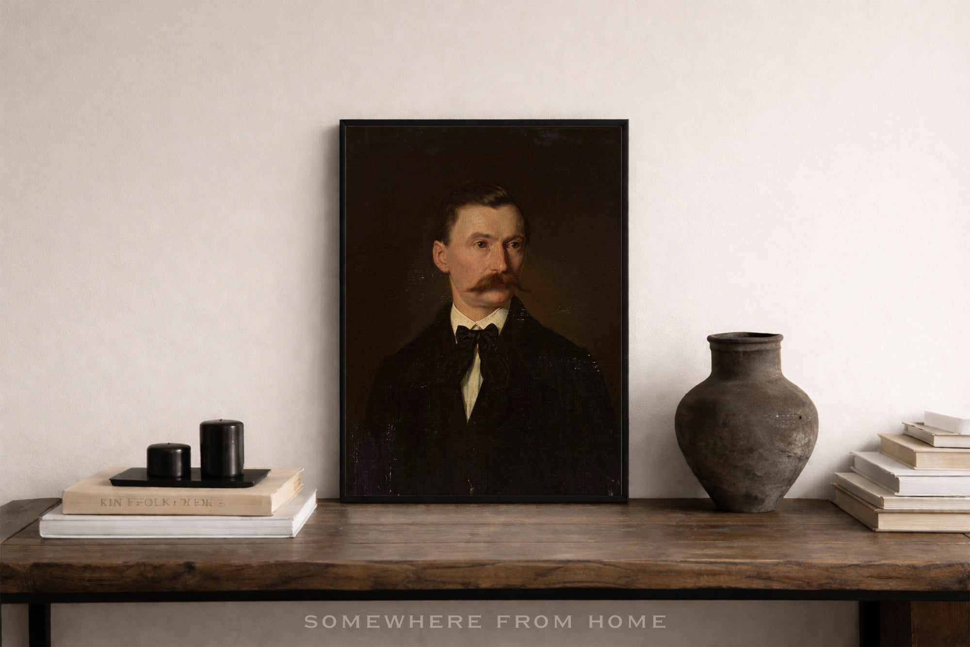 Quiet Gentleman - Vintage Portrait Painting