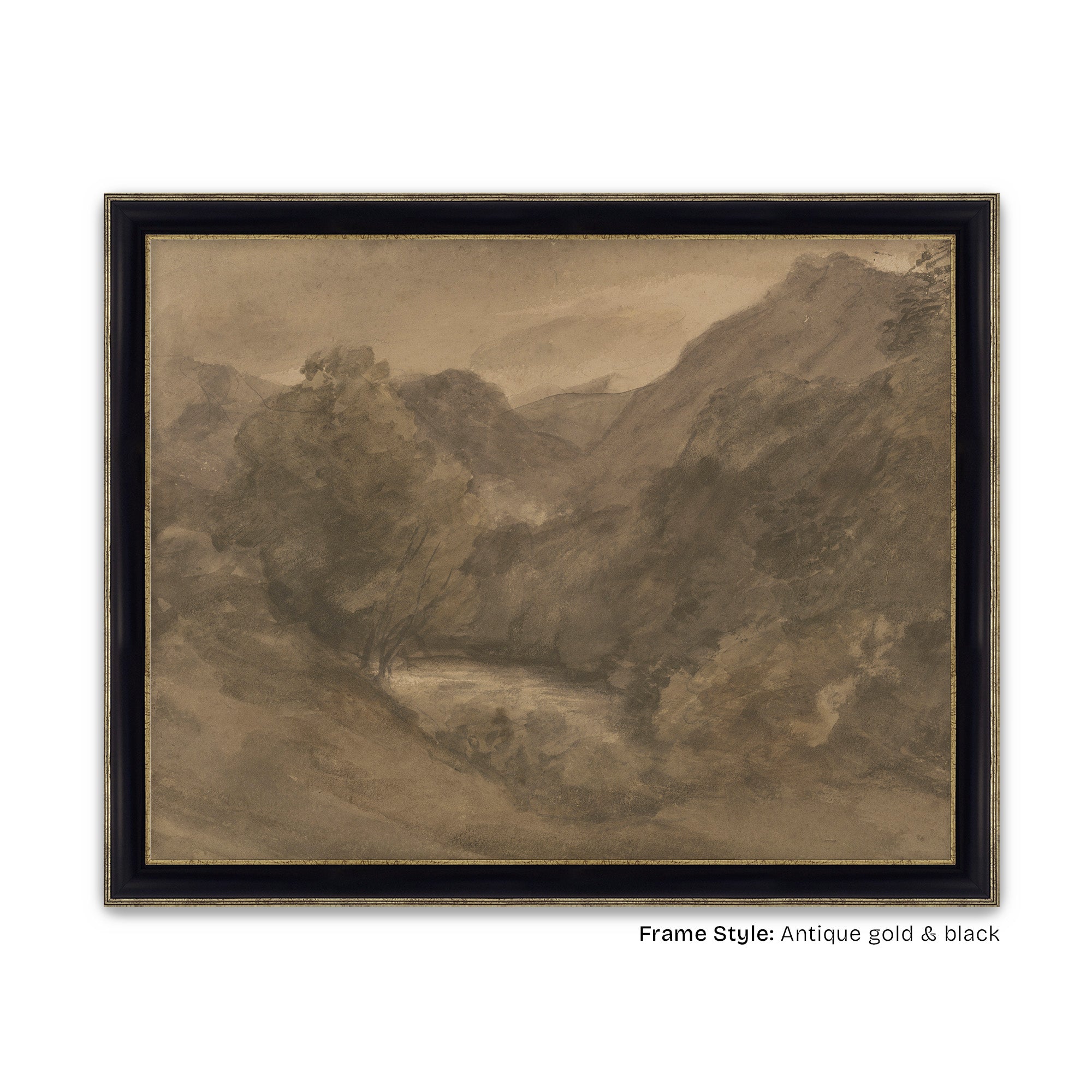 Antique Gold & Black