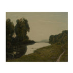 Riverbend Quiet – Moody Green Landscape