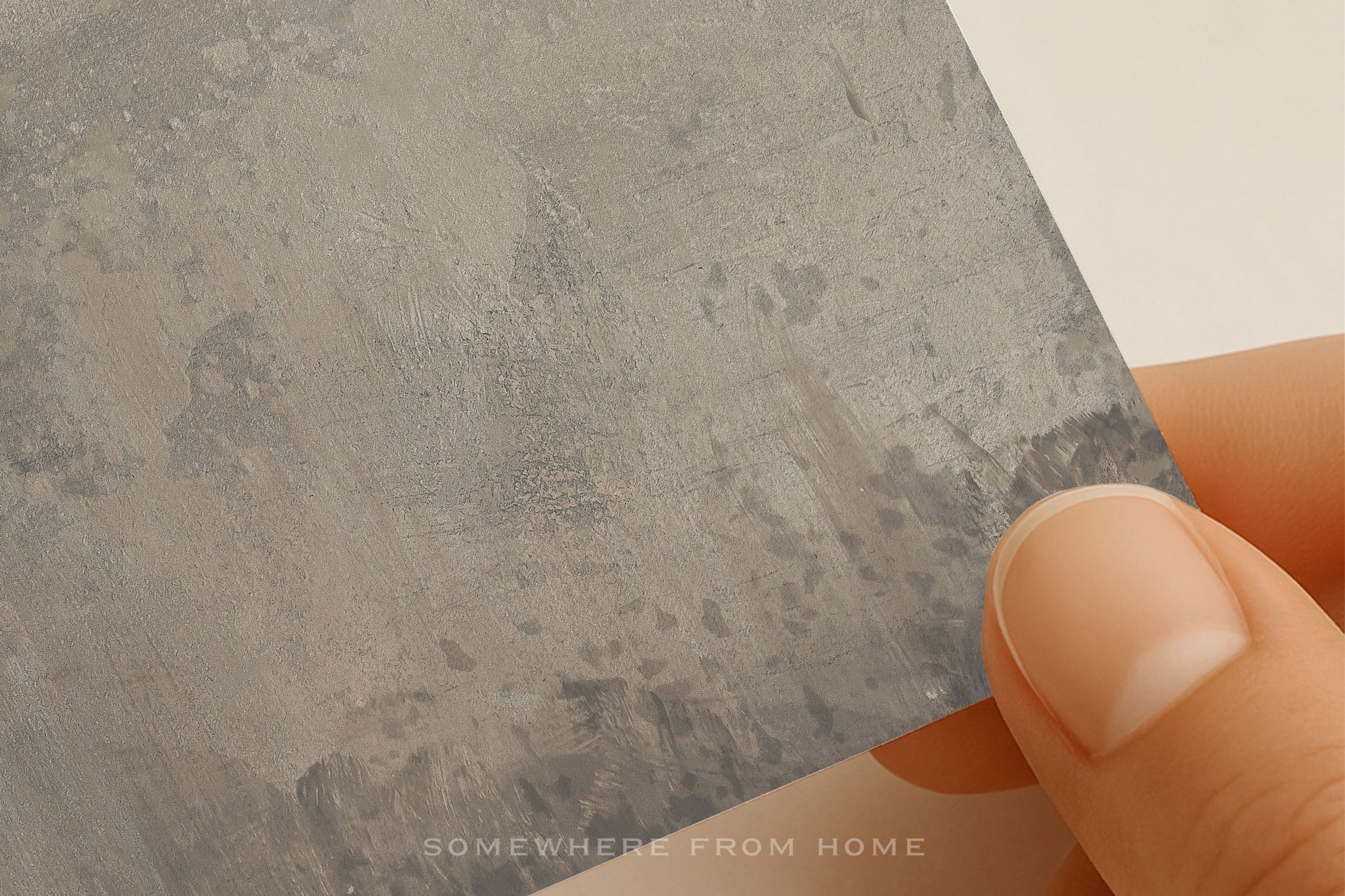 Earthen Quiet – Warm Neutral Textured Abstract Unframed Print