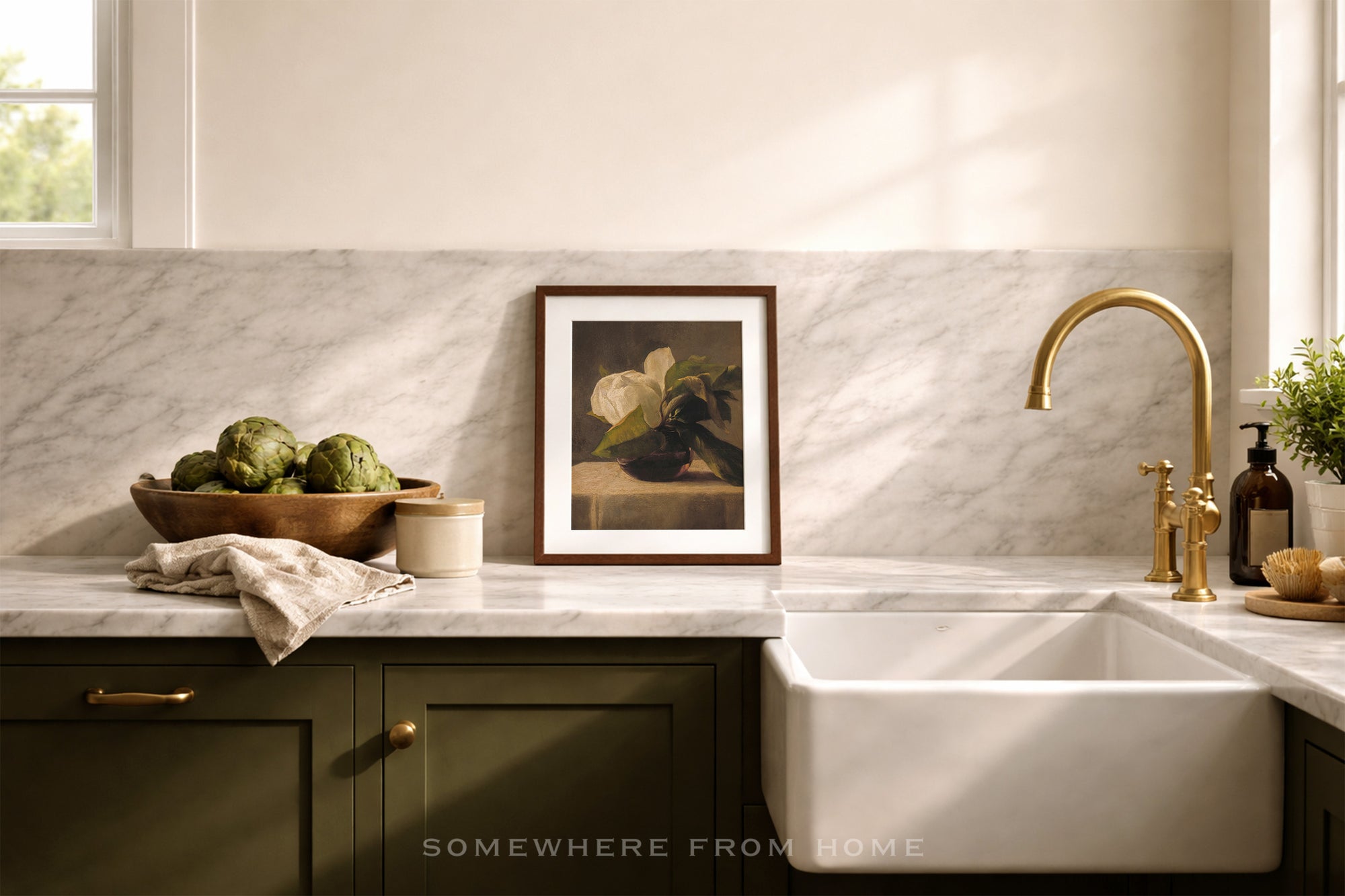 Magnolia Study - Vintage Floral Still-Life