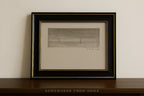 Quiet Horizon 1 - Vintage Seascape Sketch