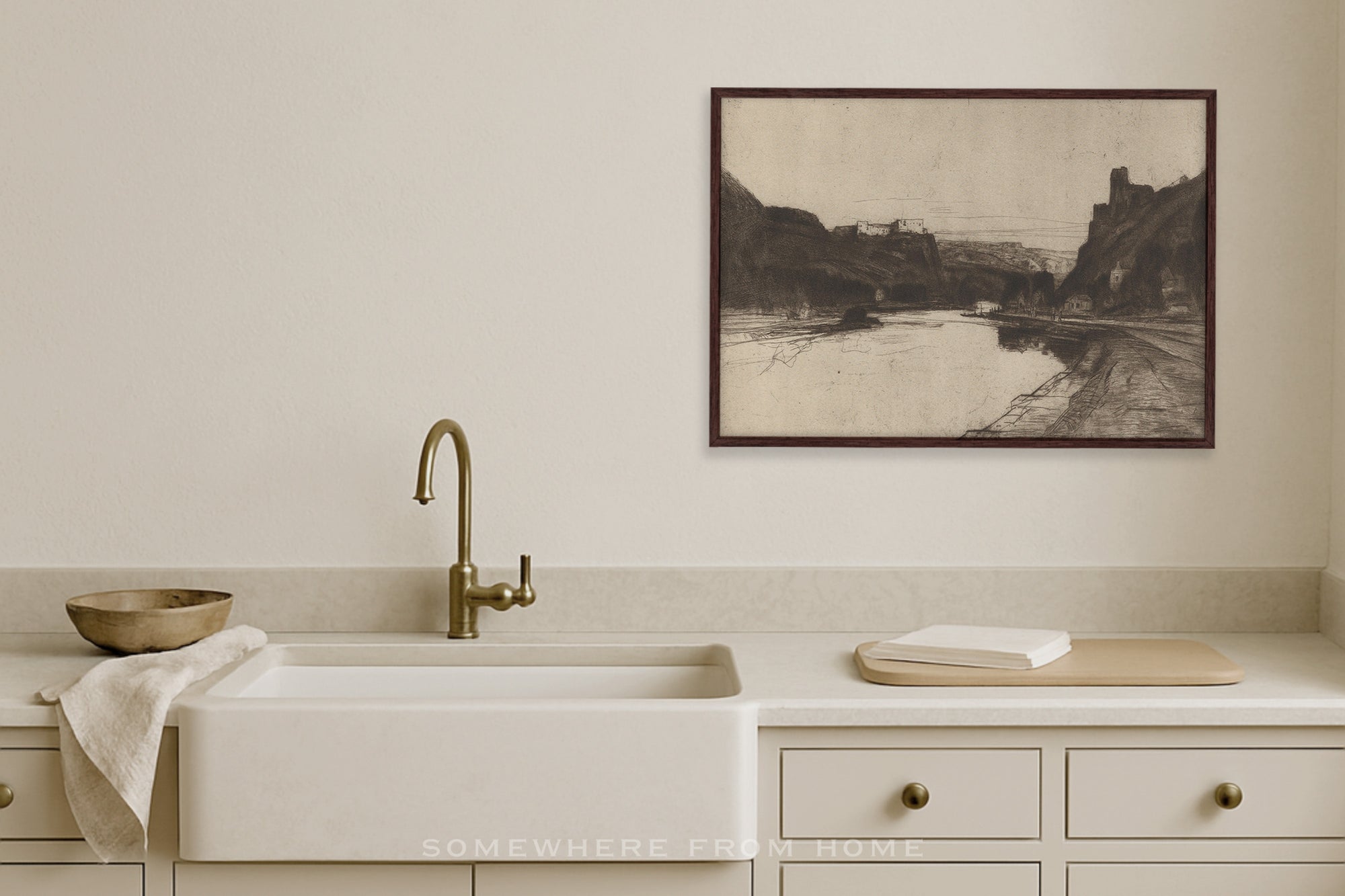 Ridge Study 2 - Moody Landscape Sketch