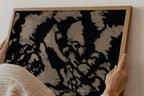 Study in Contrast – Black & Cream Abstract