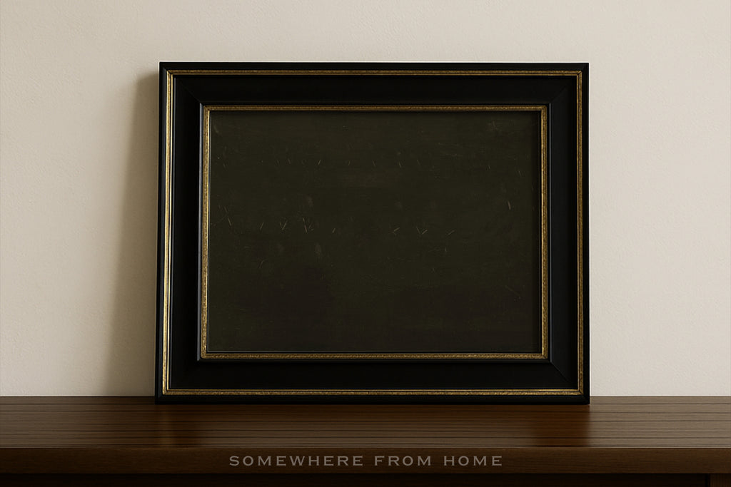 Dark Linen - Moody Green Tonal Abstract