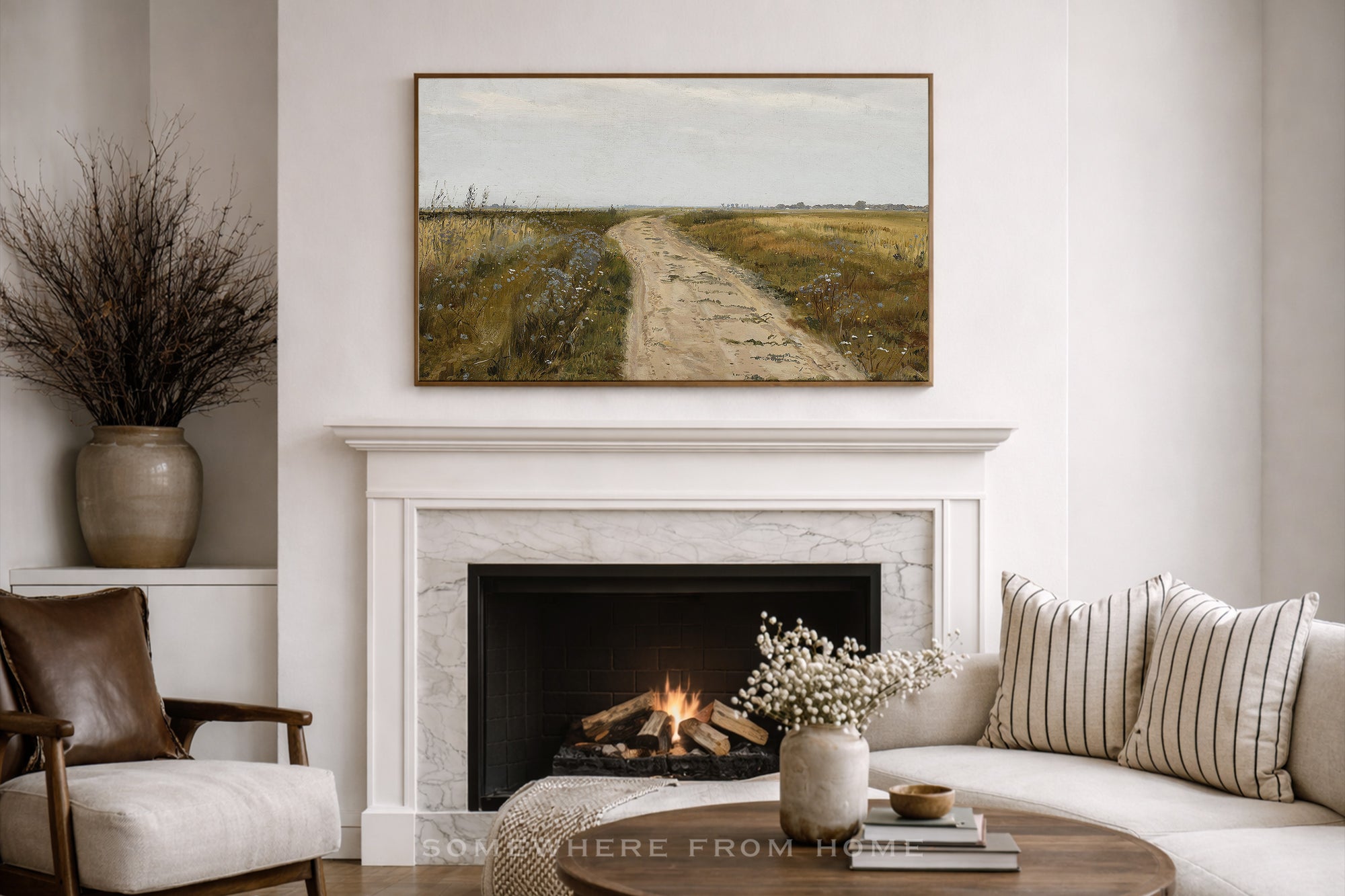 The Long Way Home - Country Road Landscape