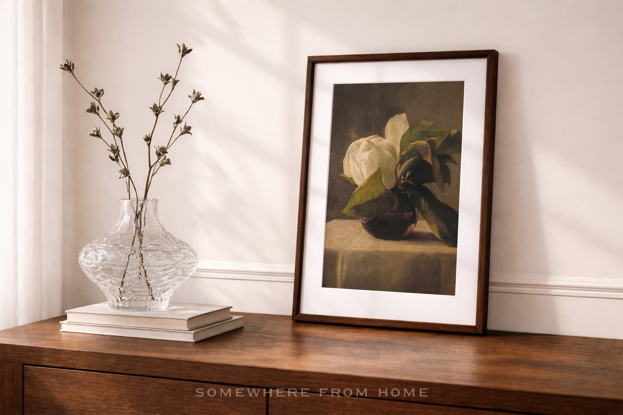 Magnolia Study - Vintage Floral Still-Life