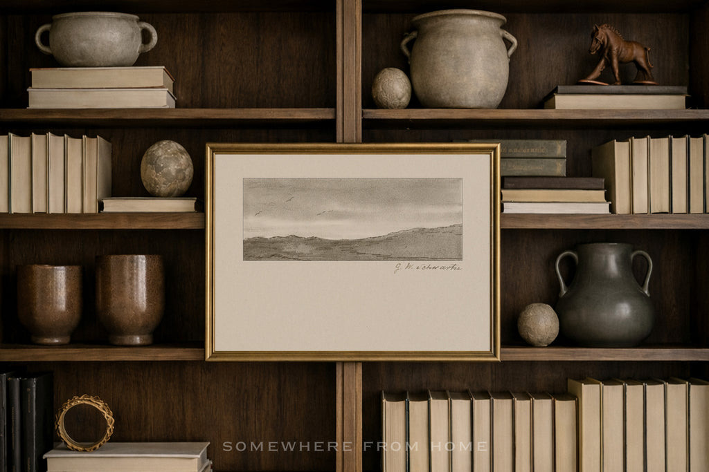 Quiet Horizon 2 - Vintage Seascape Study