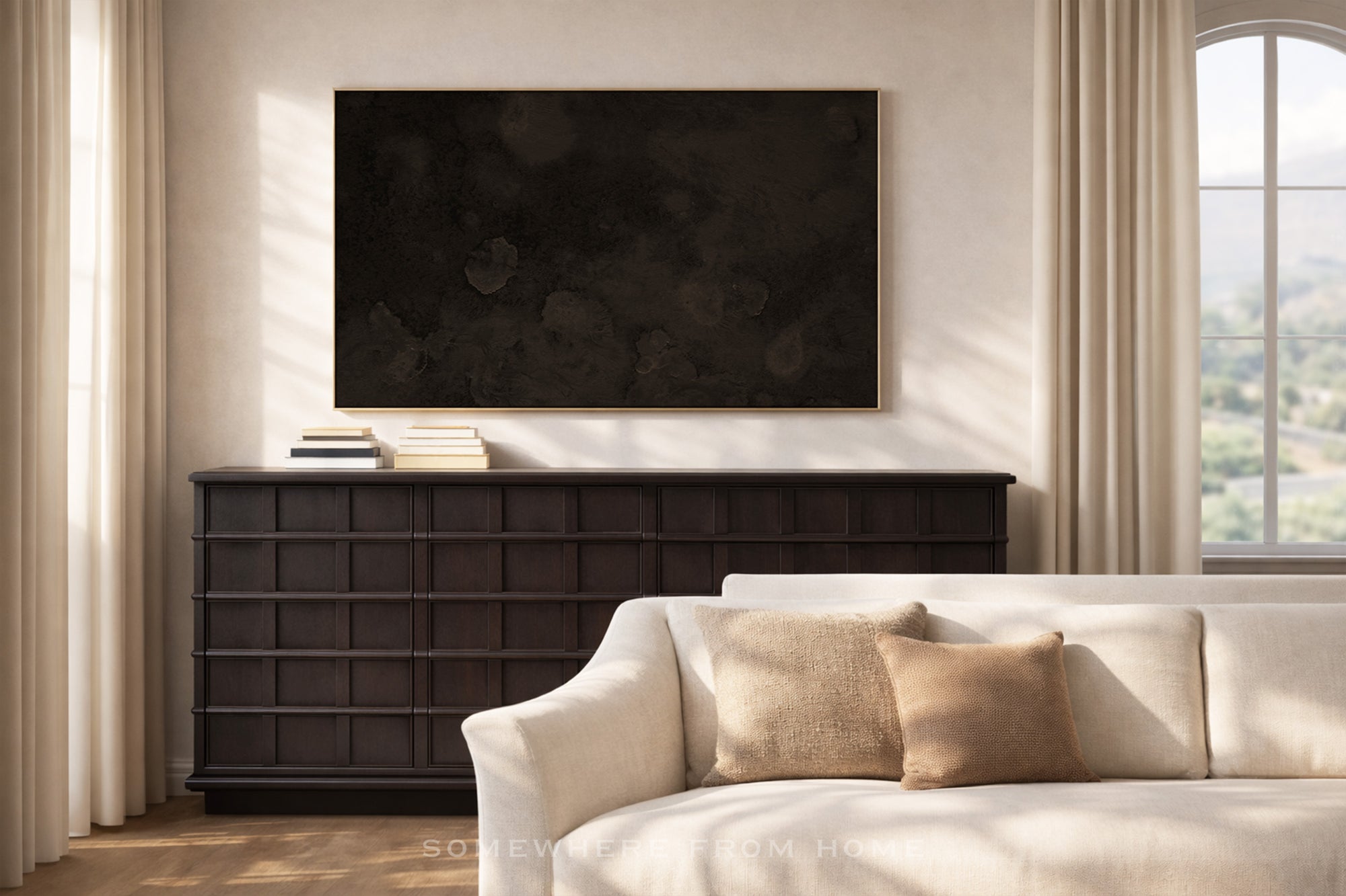 Aged Umber - Warm Tonal Abstract