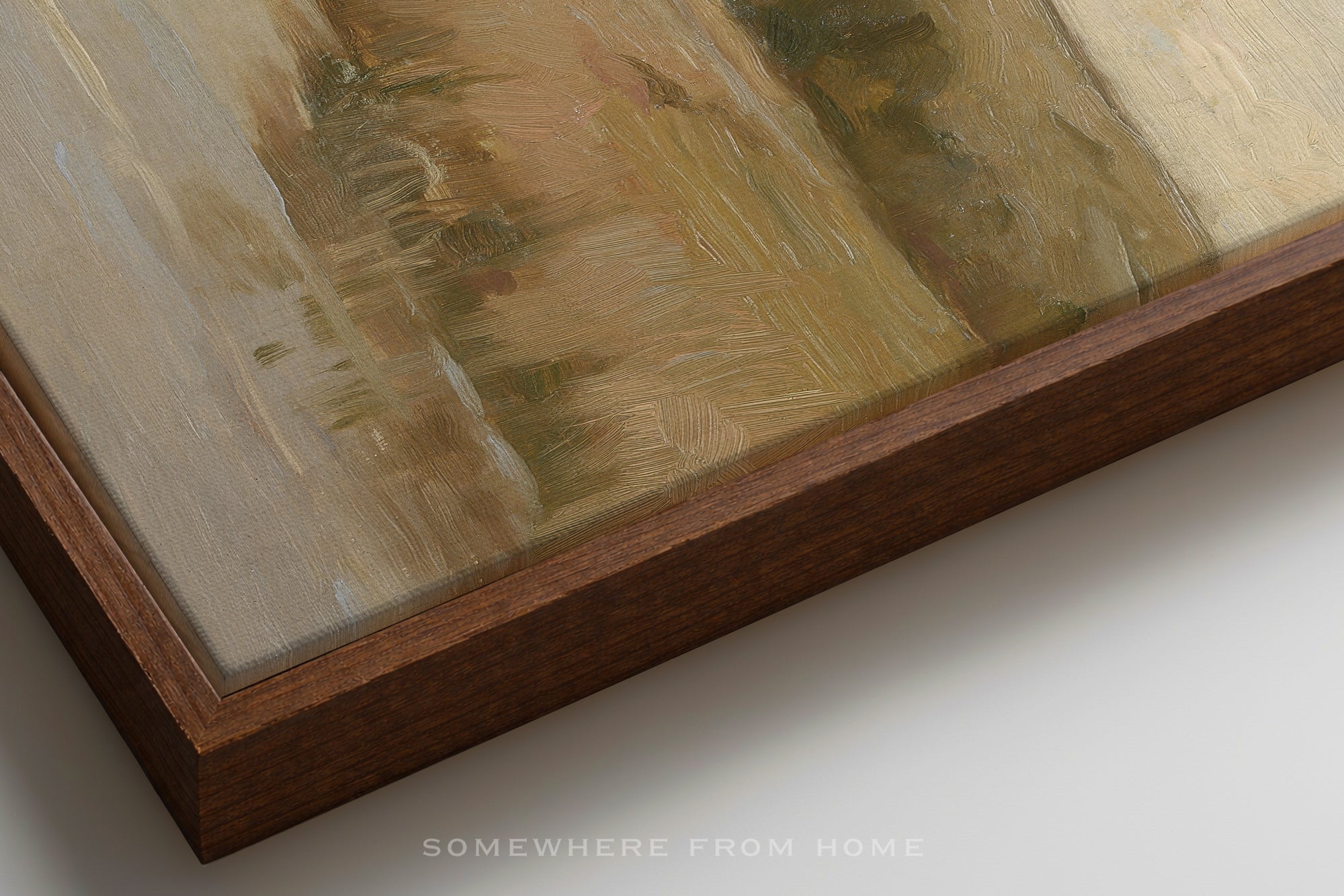 Quiet Meadow - Soft Neutral Countryside Painting