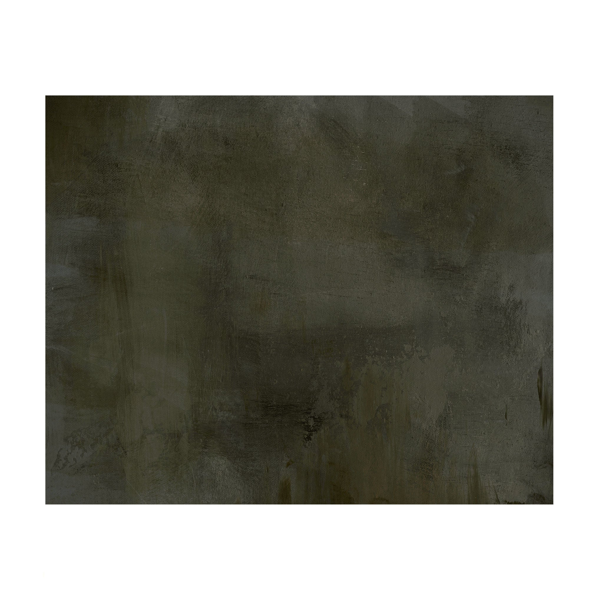 Verdant Haze - Moody Green Abstract Unframed Print