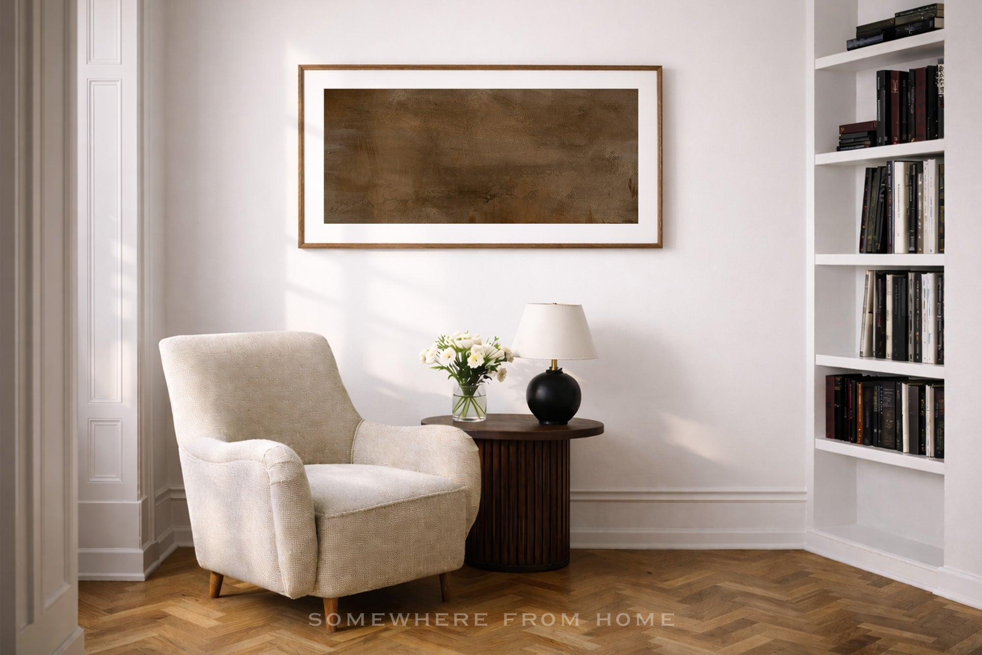 Burnished Horizon - Original Golden Brown Abstract