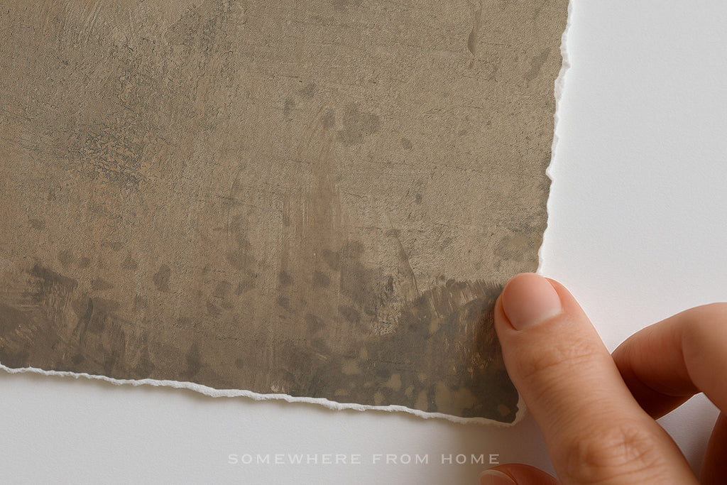 Earthen Quiet – Warm Neutral Textured Abstract