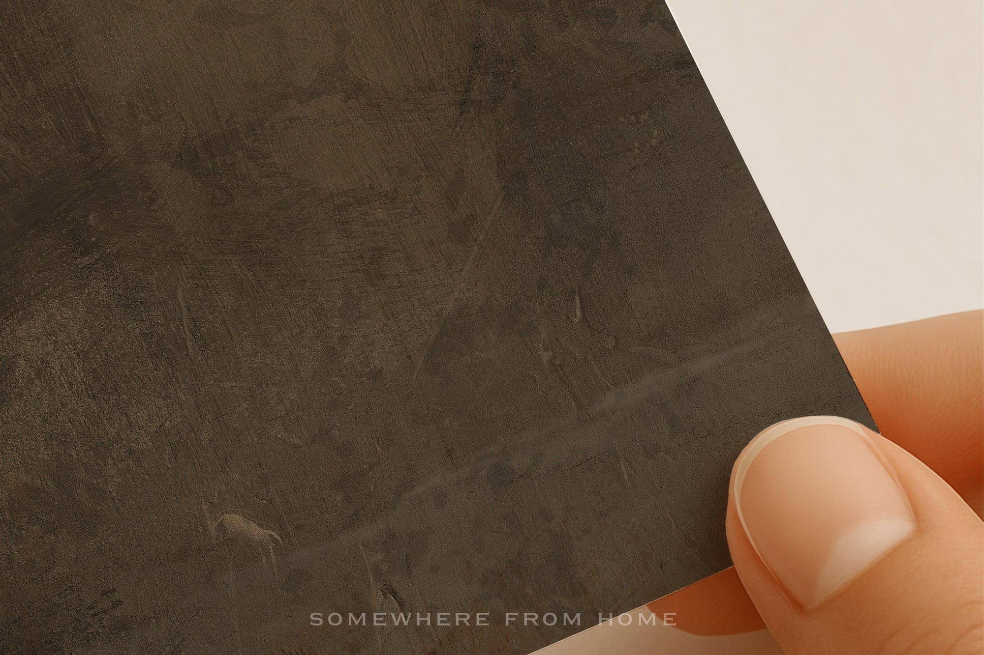 Ember Fade – Original Warm Brown Abstract