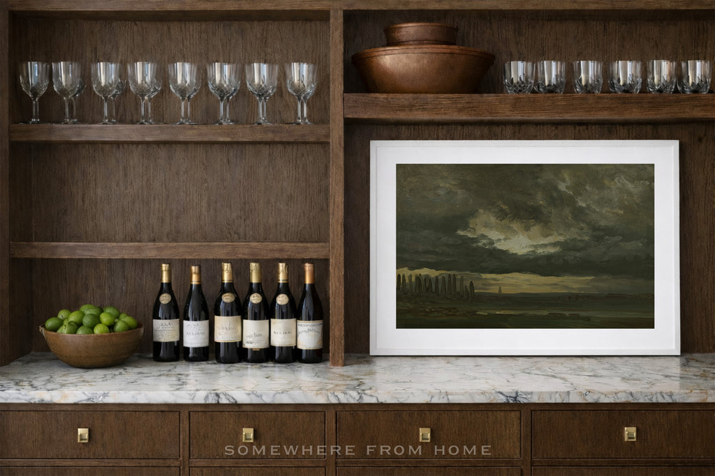 Storm Over Stillwater -  Moody Green Landscape