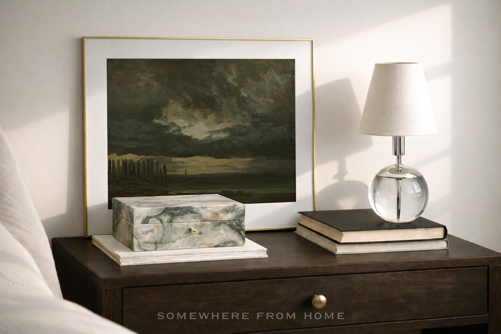 Storm Over Stillwater -  Moody Green Landscape