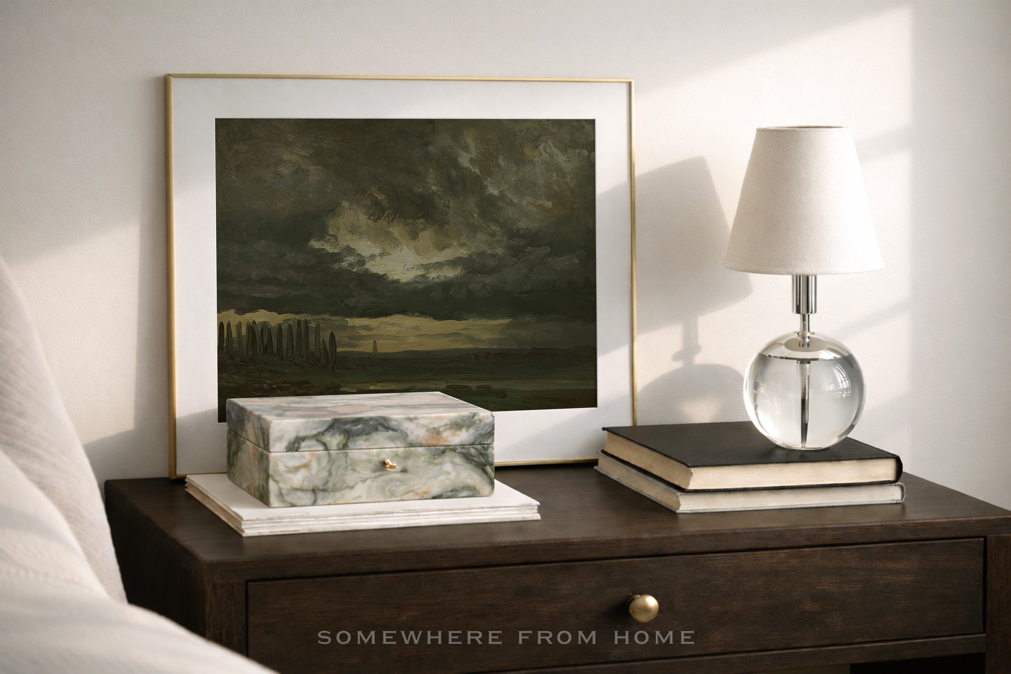 Storm Over Stillwater -  Moody Green Landscape