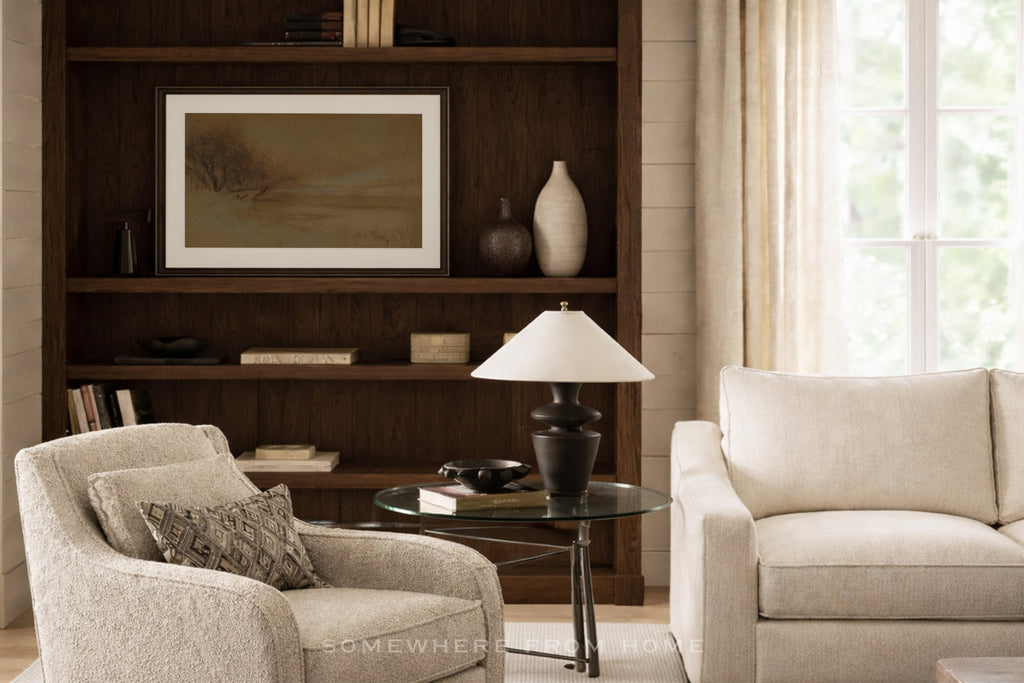 Autumn Haze – Moody Bronze Landscape