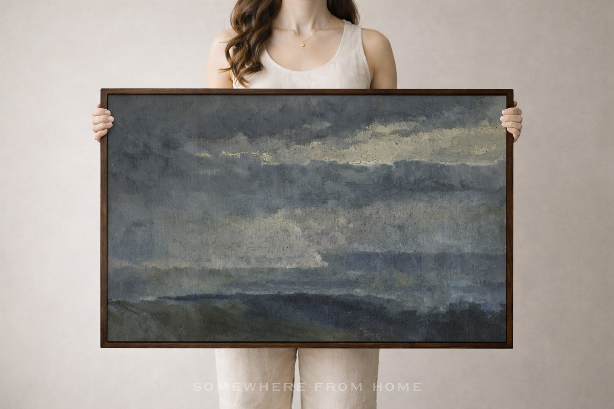 Low Tide Sky - Moody Coastal Landscape