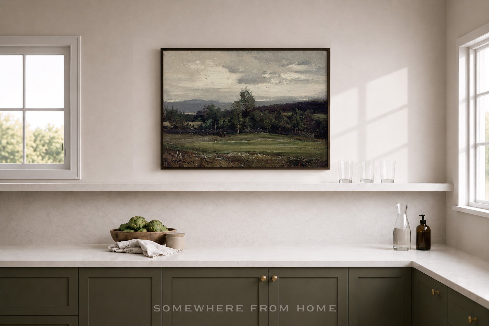 Beyond the Putting Green - Vintage Golf Course Landscape